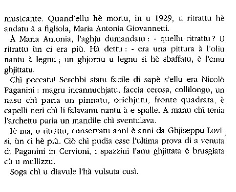 <i>Paganini in Corsica (?)</i>, una cronaca di Anton Dumenicu Monti