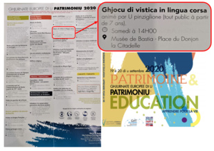 Ghjurnate Europee di u Patrimoniu 2020 Ghjurnate Europee di u Patrimoniu 2020