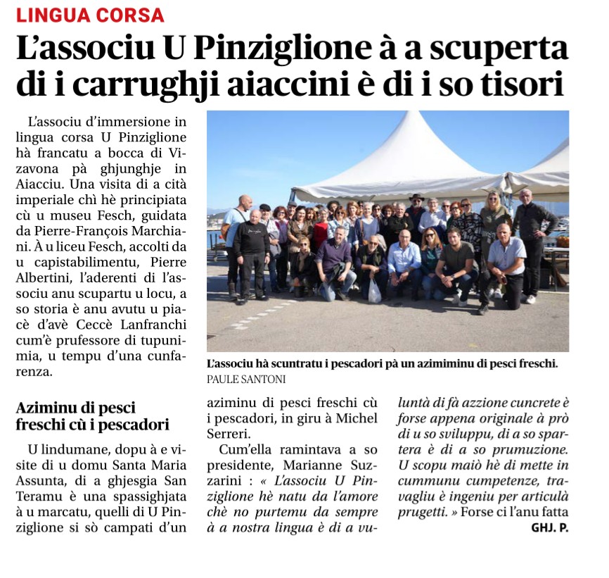 U Pinziglione in Aiacciu - CM di u 26_11_2023