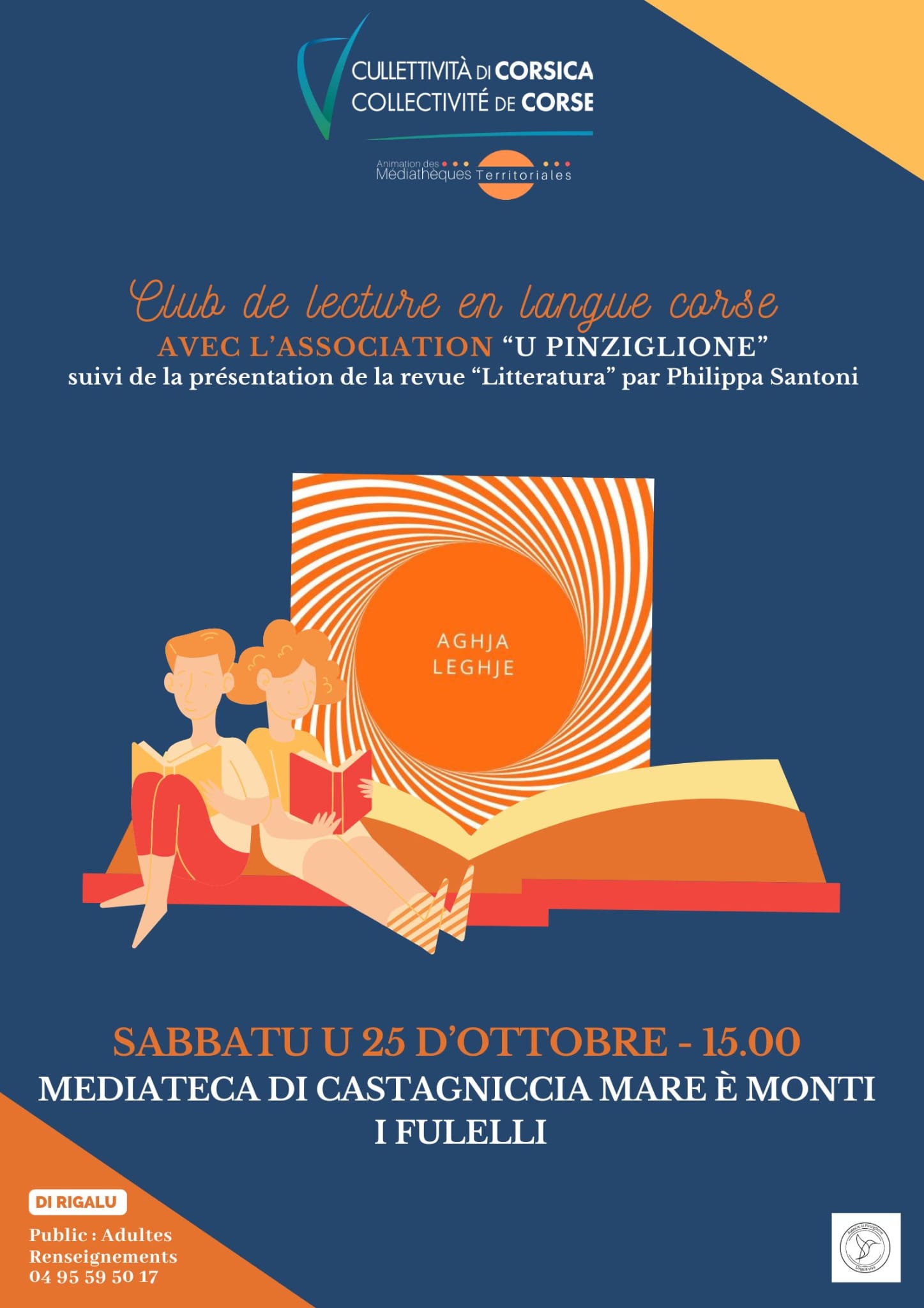 Letture à a mediateca di I Fulelli u 25 d'ottobre 2025